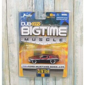 Jada Dub City BIGTIME Muscle 70 Ford Mustang Boss 429 RED Diecast Car NEW